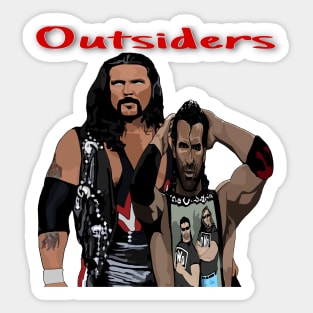 Outside wrestling Sticker